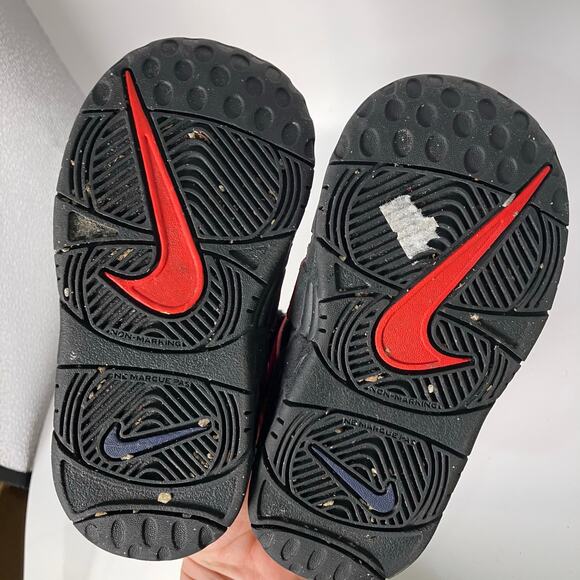 Nike Toddler's‎ Air More Uptempo Bred Black/University Red DM0020-001 Boys 7C - Picture 6 of 7